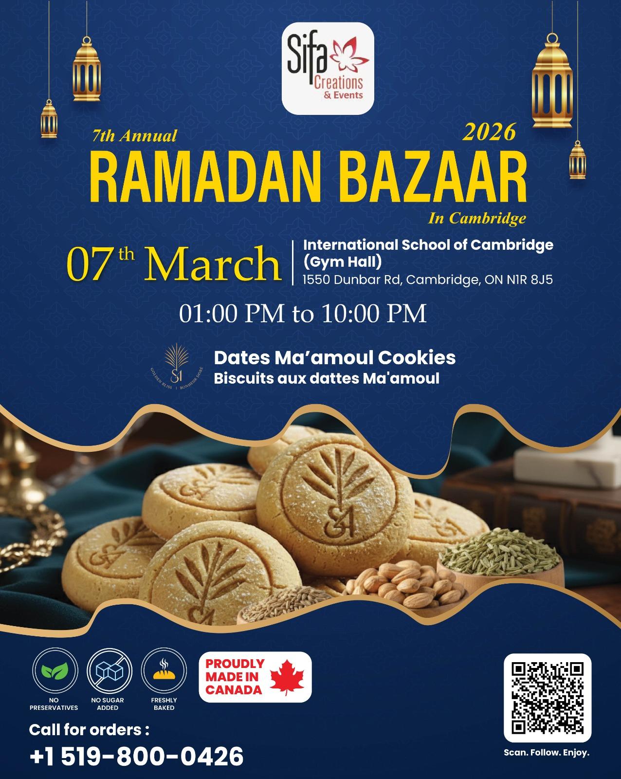 7th Annual Ramadan Bazaar in Cambridge 2026
