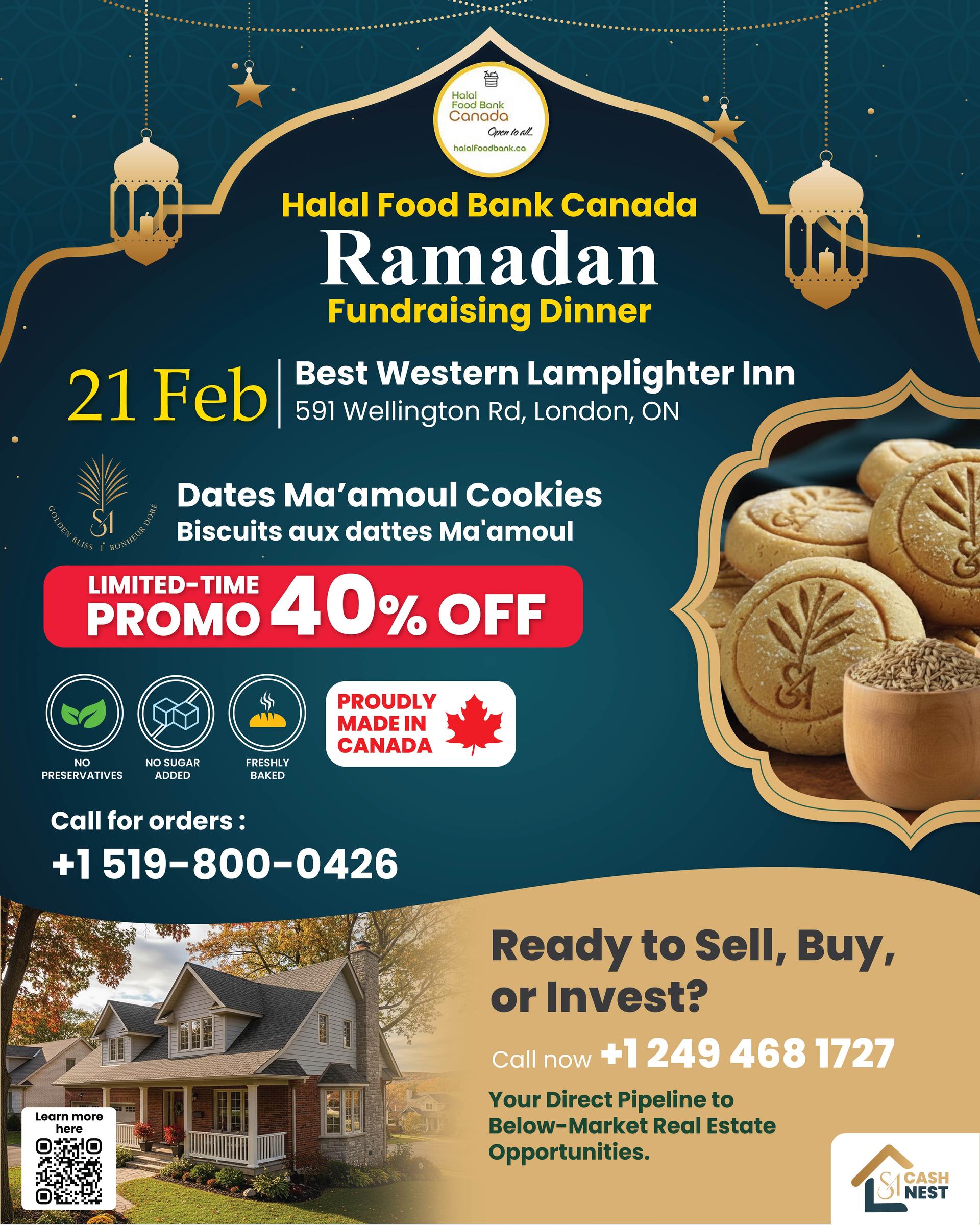 Halal Food Bank Canada, Ramadan Fundraising Dinner